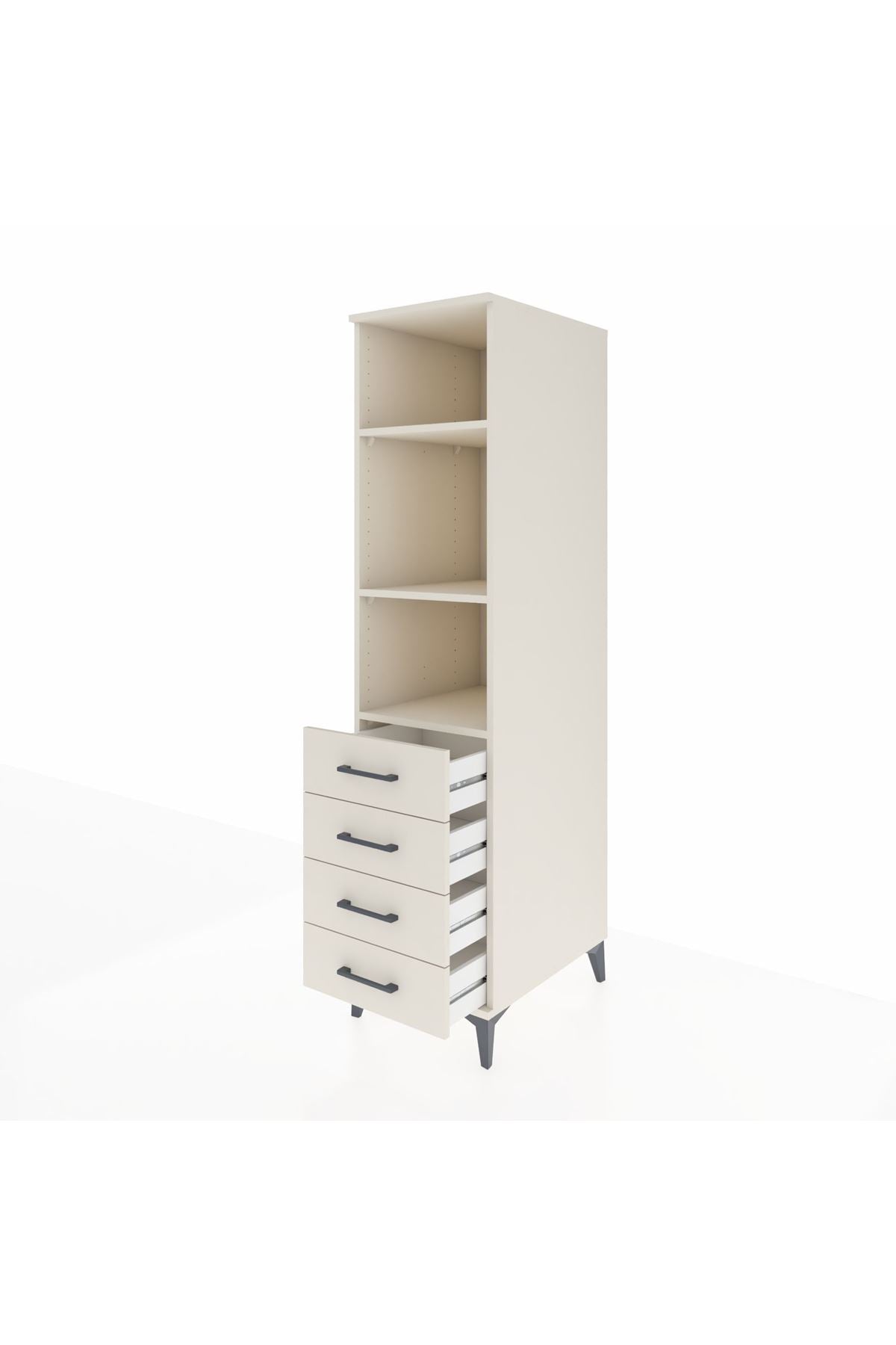 Kronos Dolap 3 Raflı 4 Çekmeceli 44x59x182 - S88M036V1C