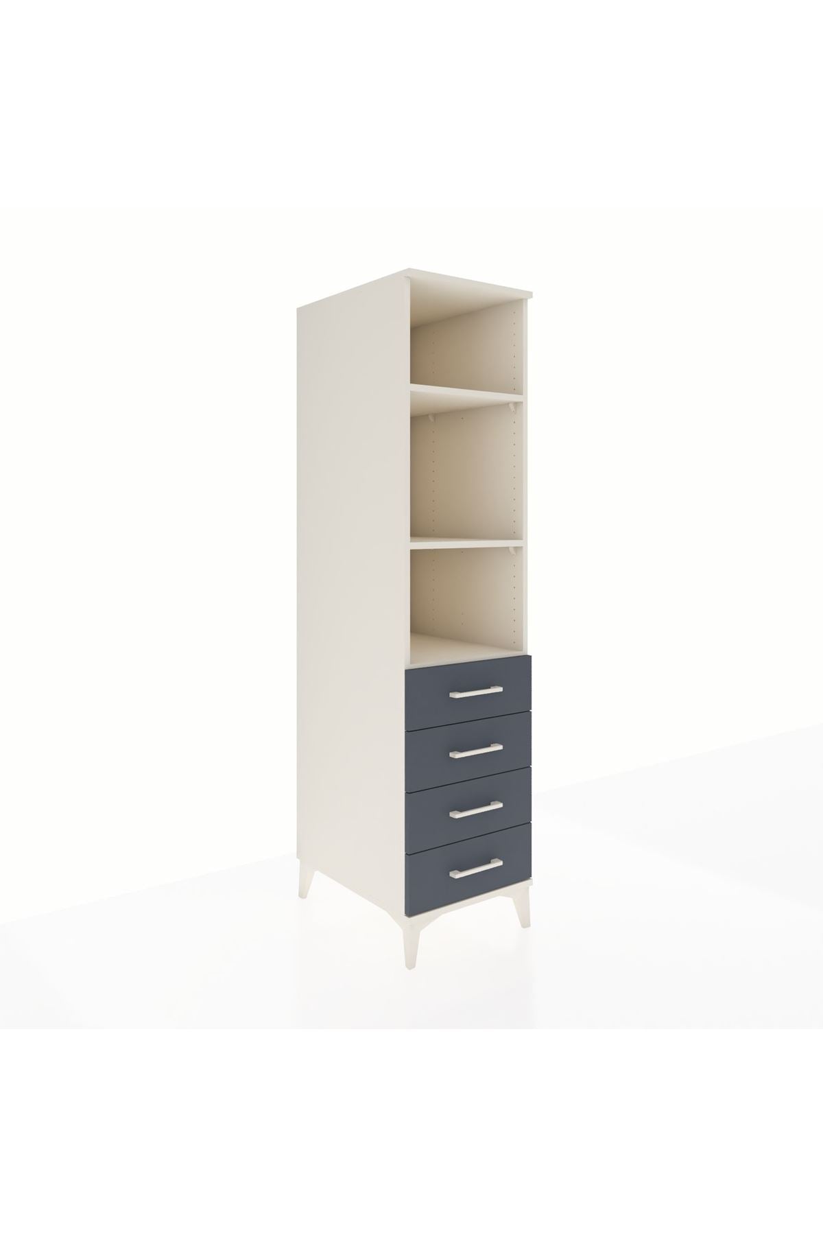 Kronos Dolap 3 Raflı 4 Çekmeceli 44x59x182 - S88M036V2C