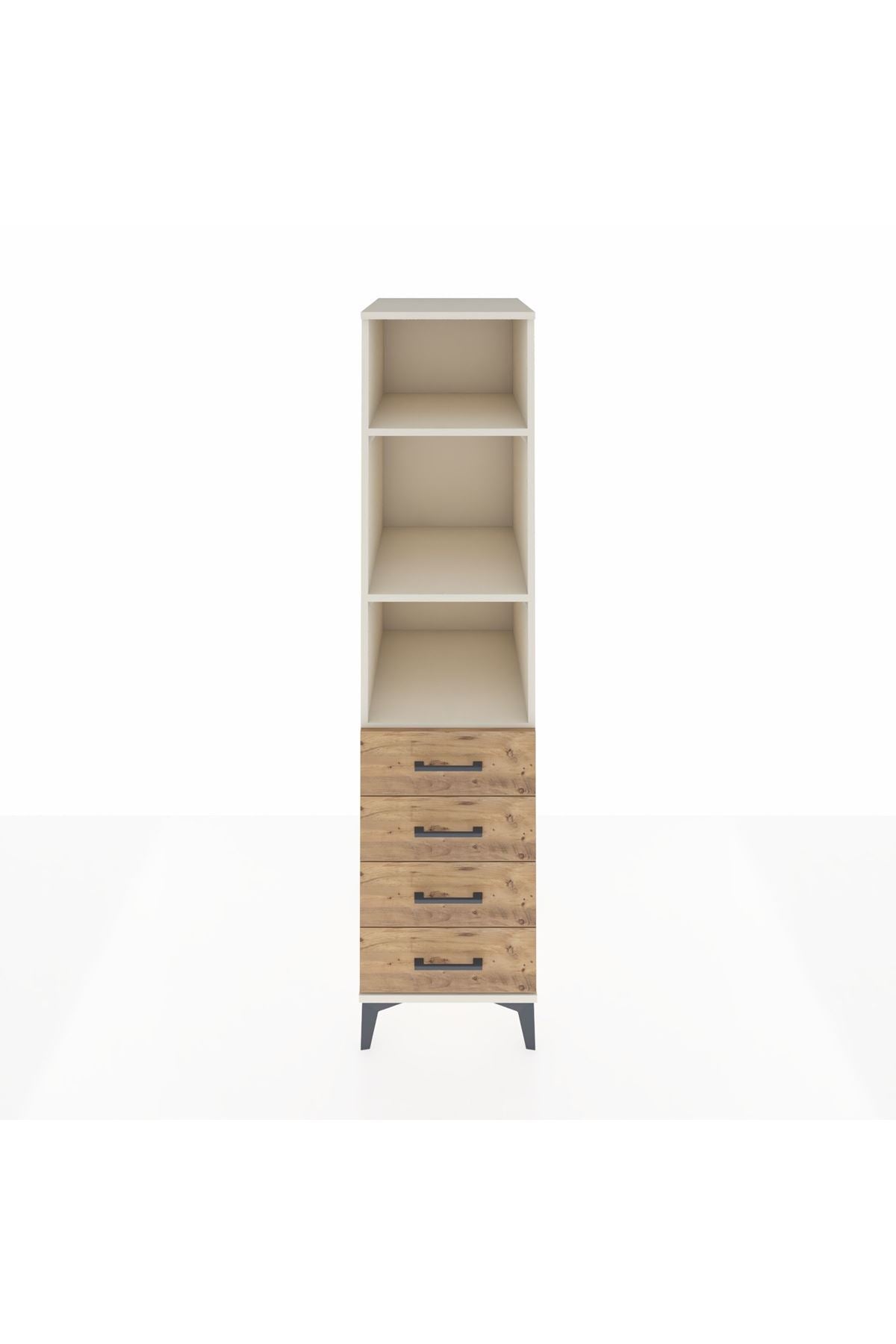 Kronos Dolap 3 Raflı 4 Çekmeceli 44x59x182 - S88M036V3C
