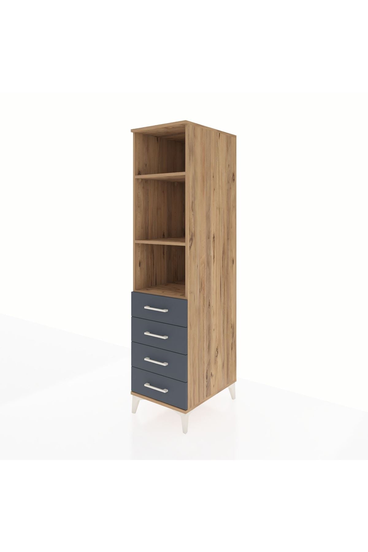 Kronos Dolap 3 Raflı 4 Çekmeceli 44x59x182 - S88M036V8C
