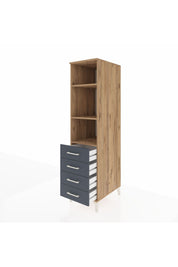 Kronos Dolap 3 Raflı 4 Çekmeceli 44x59x182 - S88M036V8C