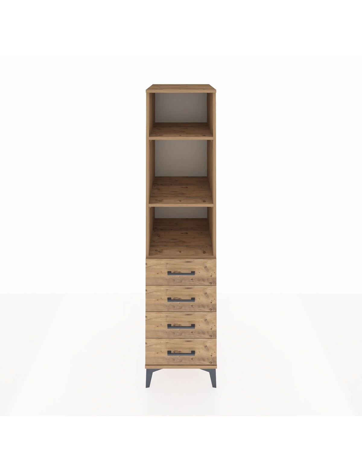 Kronos Dolap 3 Raflı 4 Çekmeceli 44x59x182 - S88M036V9C