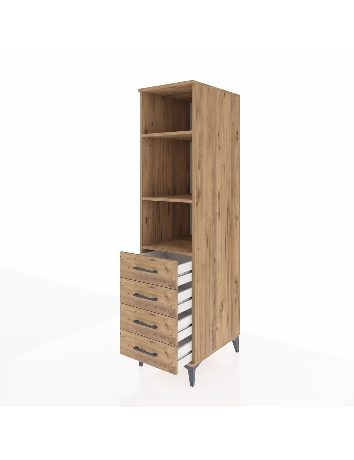 Kronos Dolap 3 Raflı 4 Çekmeceli 44x59x182 - S88M036V9C