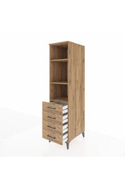 Kronos Dolap 3 Raflı 4 Çekmeceli 44x59x182 - S88M036V9C