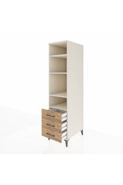 Kronos Dolap 4 Raflı 3 Çekmeceli 44x59x182 - S88M037V3C