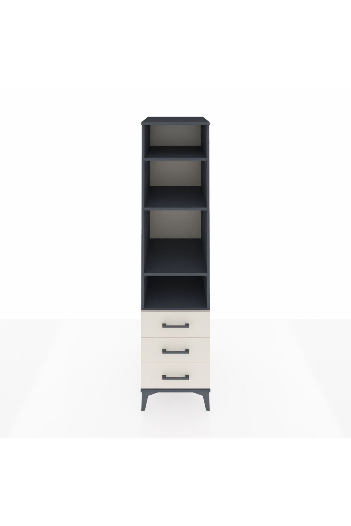 Kronos Dolap 4 Raflı 3 Çekmeceli 44x59x182 - S88M037V4C