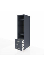 Kronos Dolap 4 Raflı 3 Çekmeceli 44x59x182 - S88M037V5C