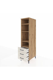 Kronos Dolap 4 Raflı 3 Çekmeceli 44x59x182 - S88M037V7C