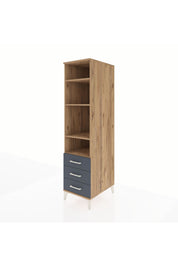 Kronos Dolap 4 Raflı 3 Çekmeceli 44x59x182 - S88M037V8C