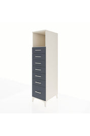Kronos Dolap Tek Raflı 7 Çekmeceli 44x59x182 - S88M038V2C