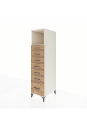 Kronos Dolap Tek Raflı 7 Çekmeceli 44x59x182 - S88M038V3C