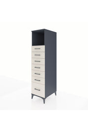 Kronos Dolap Tek Raflı 7 Çekmeceli 44x59x182 - S88M038V4C