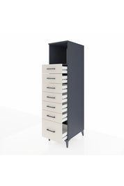Kronos Dolap Tek Raflı 7 Çekmeceli 44x59x182 - S88M038V4C