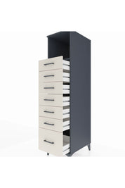 Kronos Dolap Tek Raflı 7 Çekmeceli 44x59x182 - S88M038V4C