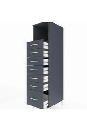Kronos Dolap Tek Raflı 7 Çekmeceli 44x59x182 - S88M038V5C
