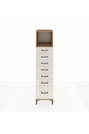 Kronos Dolap Tek Raflı 7 Çekmeceli 44x59x182 - S88M038V7C