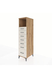 Kronos Dolap Tek Raflı 7 Çekmeceli 44x59x182 - S88M038V7C