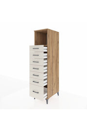 Kronos Dolap Tek Raflı 7 Çekmeceli 44x59x182 - S88M038V7C