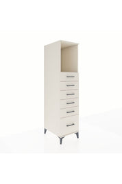 Kronos Dolap Tek Raflı 6 Çekmeceli 44x59x182 - S88M039V1C