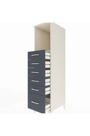 Kronos Dolap Tek Raflı 6 Çekmeceli 44x59x182 - S88M039V2C