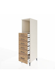 Kronos Dolap Tek Raflı 6 Çekmeceli 44x59x182 - S88M039V3C