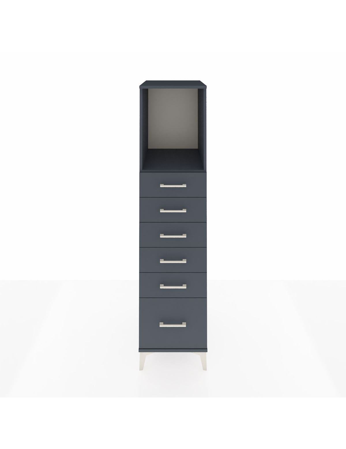 Kronos Dolap Tek Raflı 6 Çekmeceli 44x59x182 - S88M039V5C