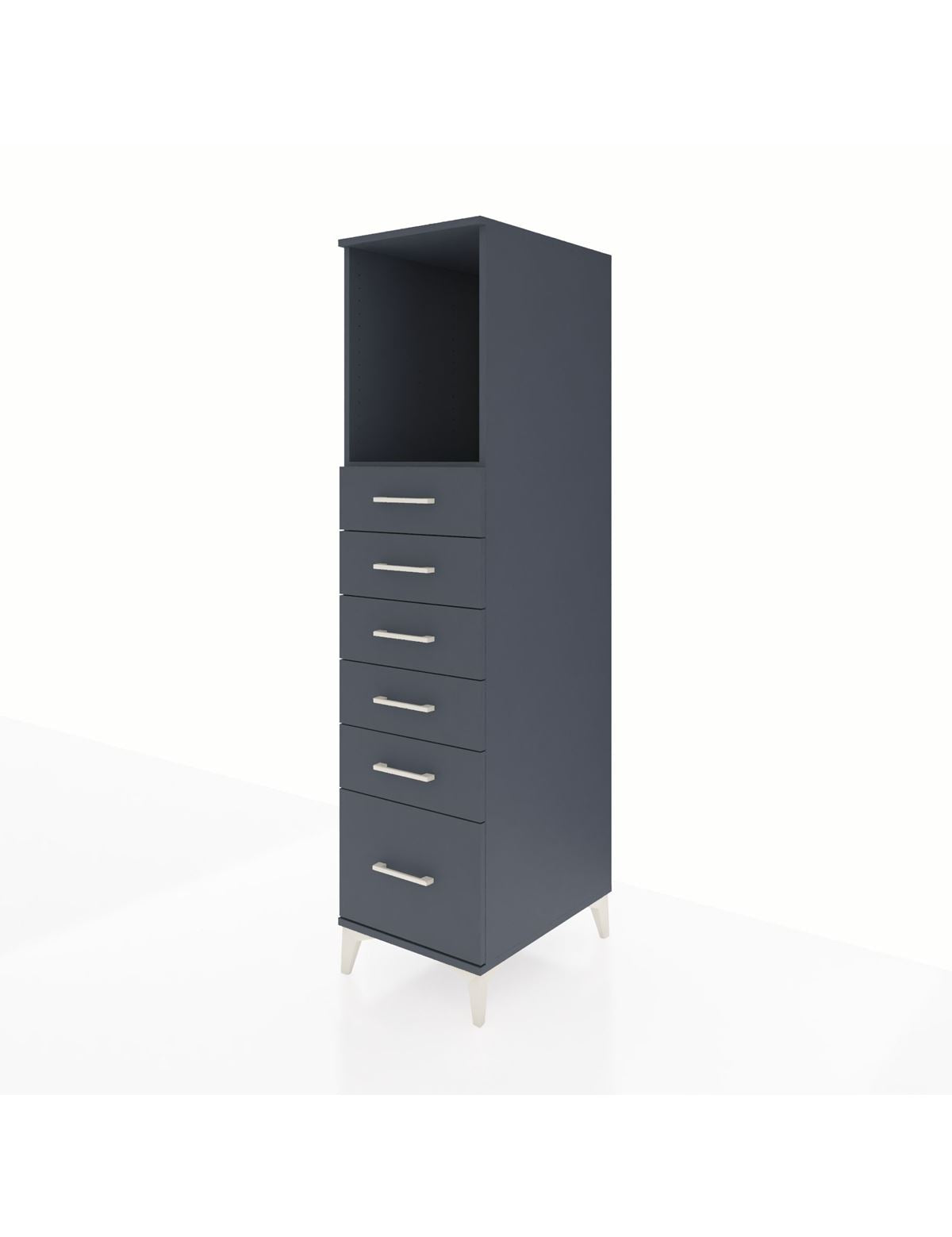Kronos Dolap Tek Raflı 6 Çekmeceli 44x59x182 - S88M039V5C