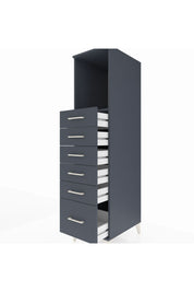 Kronos Dolap Tek Raflı 6 Çekmeceli 44x59x182 - S88M039V5C