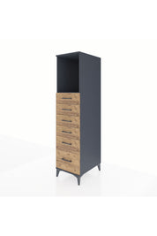 Kronos Dolap Tek Raflı 6 Çekmeceli 44x59x182 - S88M039V6C