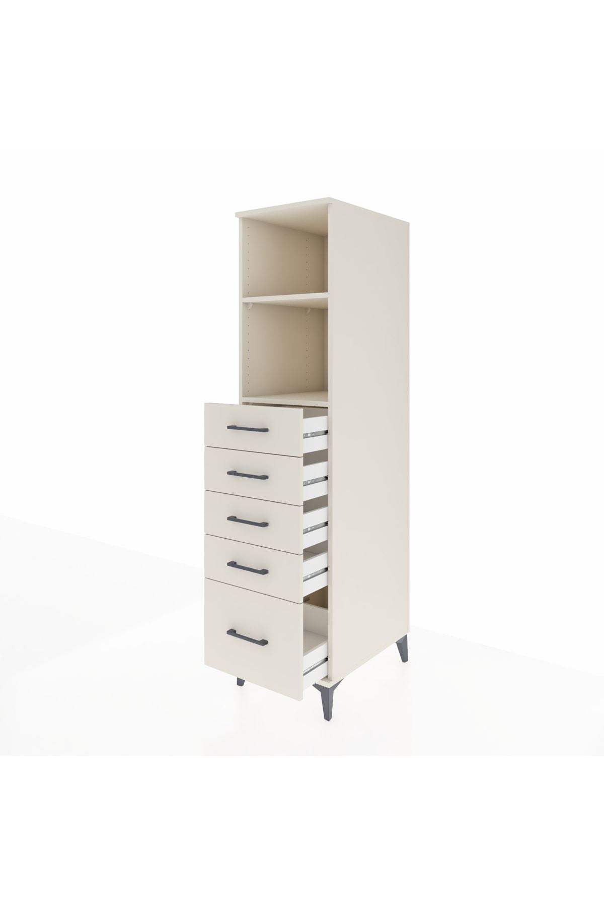 Kronos Dolap 2 Raflı 5 Çekmeceli 44x59x182 - S88M040V1C