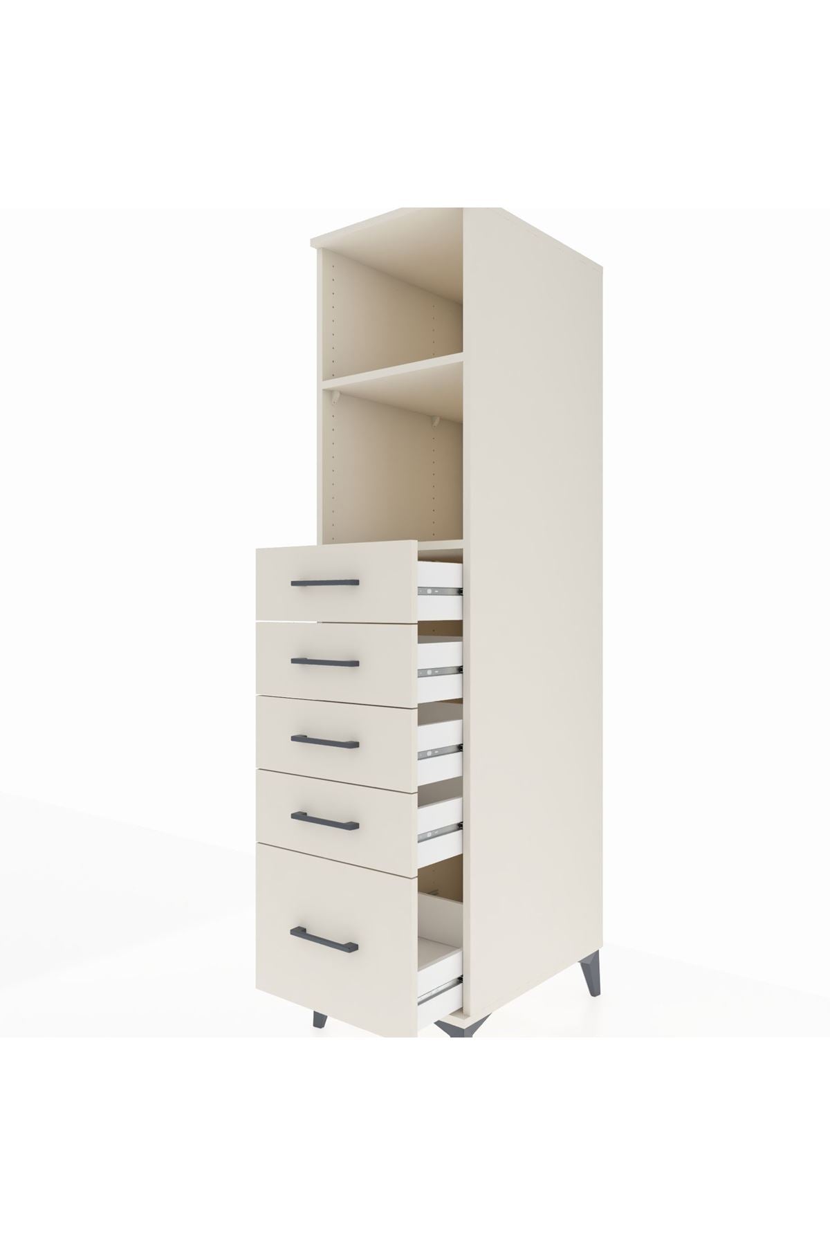 Kronos Dolap 2 Raflı 5 Çekmeceli 44x59x182 - S88M040V1C
