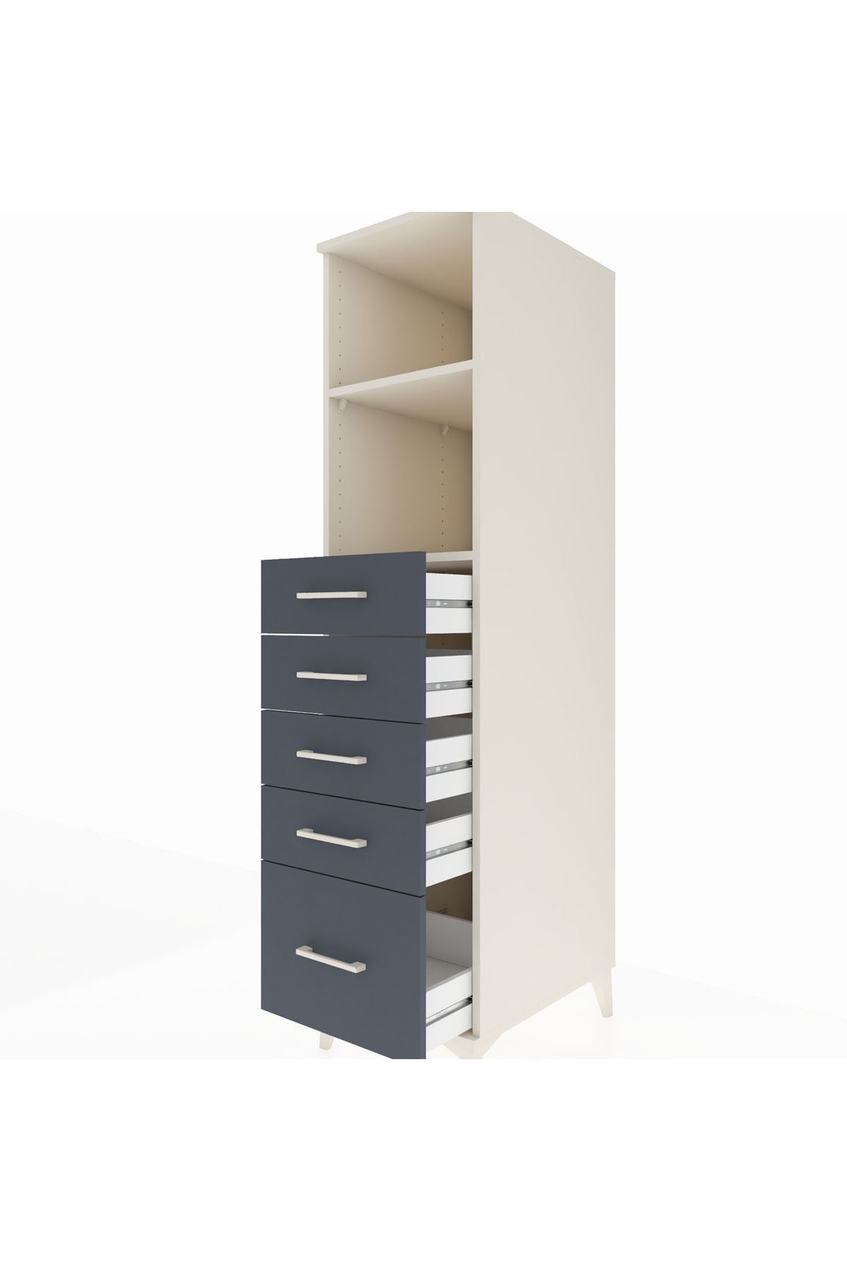 Kronos Dolap 2 Raflı 5 Çekmeceli 44x59x182 - S88M040V2C