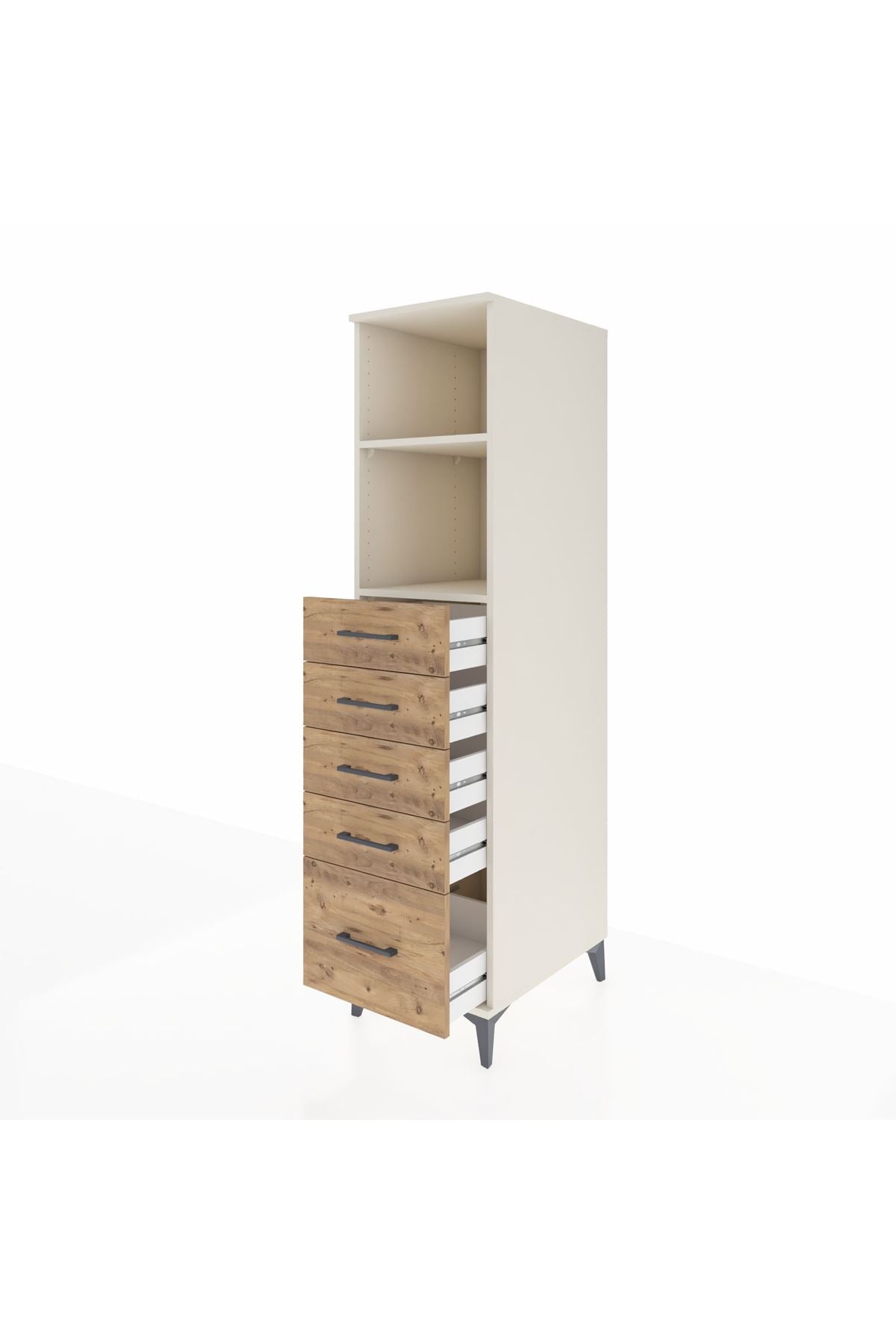 Kronos Dolap 2 Raflı 5 Çekmeceli 44x59x182 - S88M040V3C
