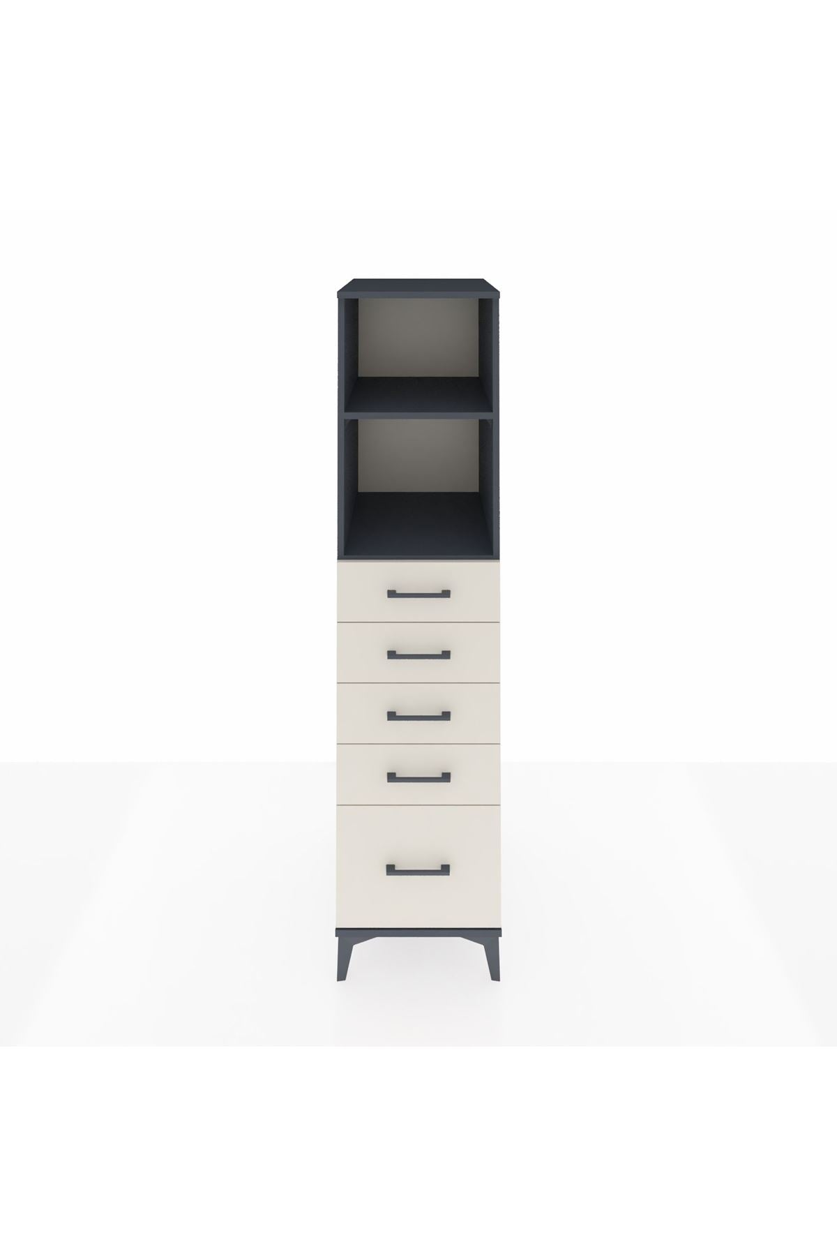 Kronos Dolap 2 Raflı 5 Çekmeceli 44x59x182 - S88M040V4C