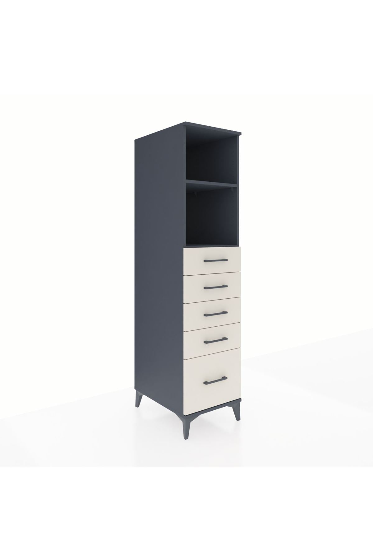 Kronos Dolap 2 Raflı 5 Çekmeceli 44x59x182 - S88M040V4C