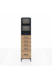 Kronos Dolap 2 Raflı 5 Çekmeceli 44x59x182 - S88M040V6C