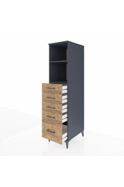 Kronos Dolap 2 Raflı 5 Çekmeceli 44x59x182 - S88M040V6C