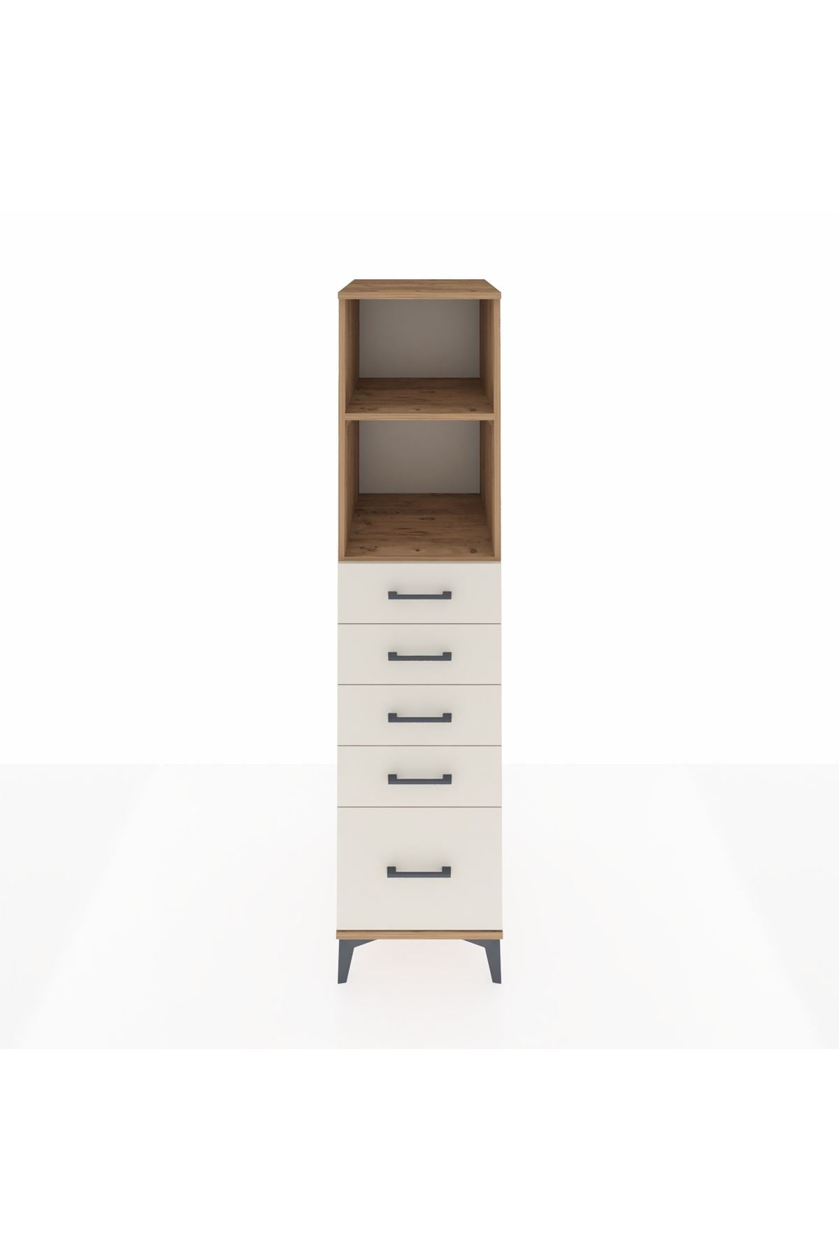 Kronos Dolap 2 Raflı 5 Çekmeceli 44x59x182 - S88M040V7C