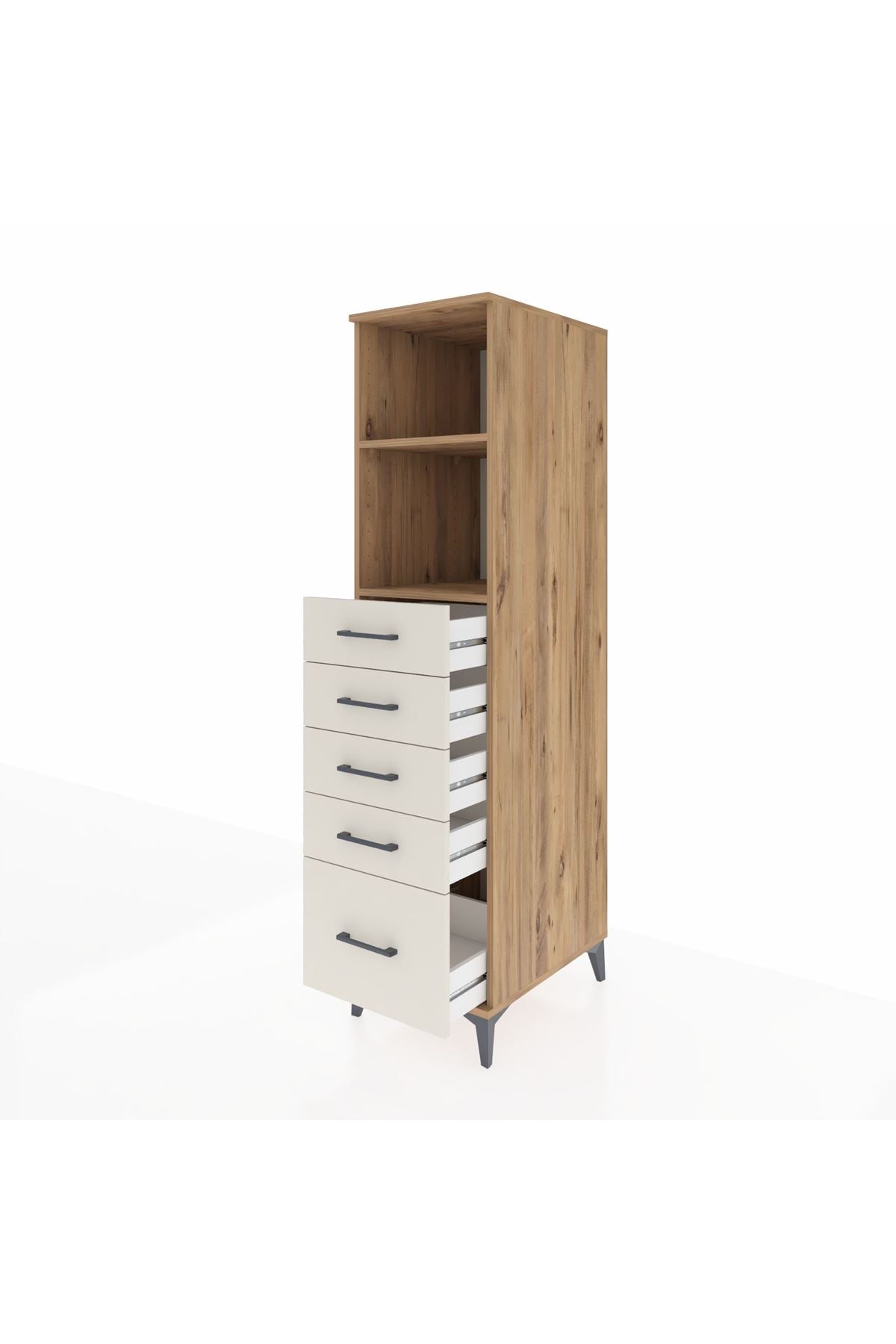 Kronos Dolap 2 Raflı 5 Çekmeceli 44x59x182 - S88M040V7C