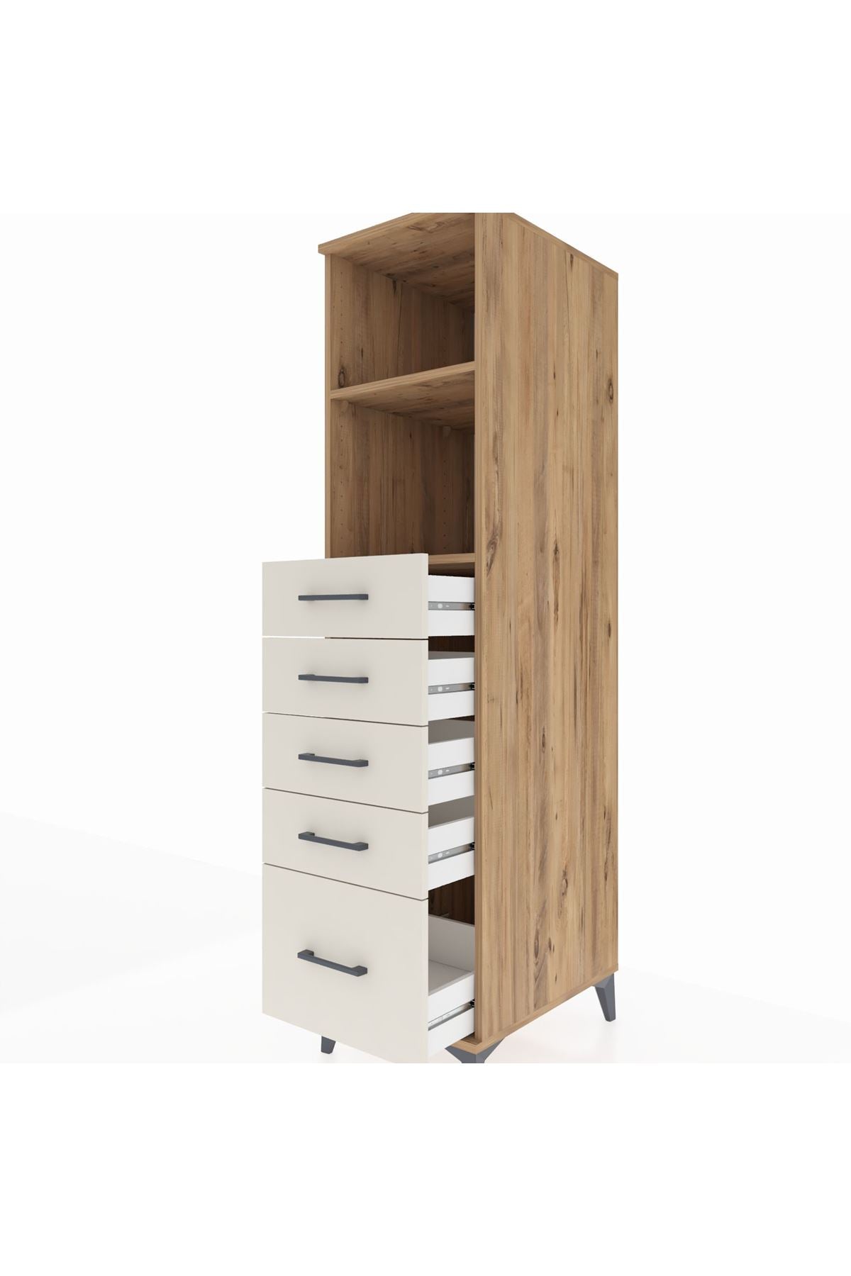 Kronos Dolap 2 Raflı 5 Çekmeceli 44x59x182 - S88M040V7C
