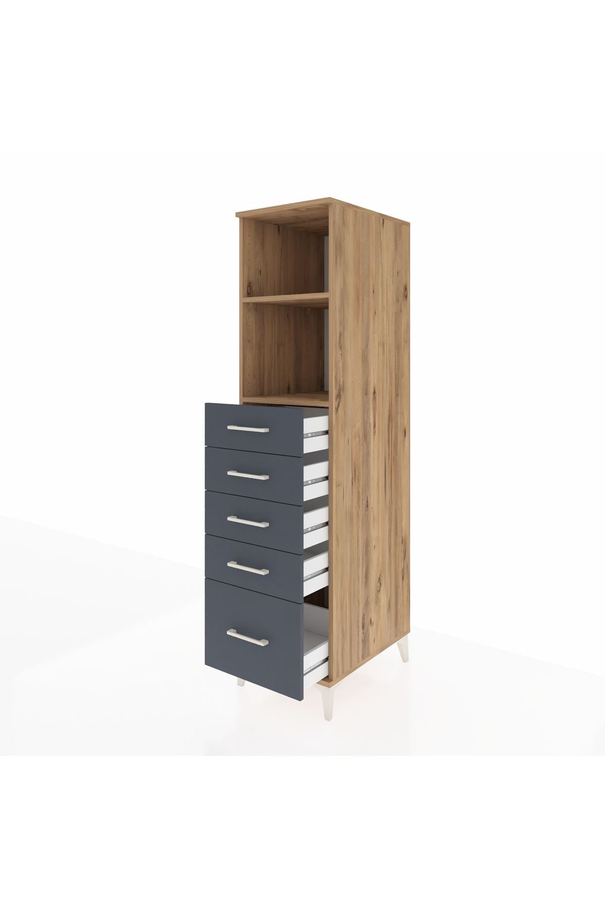 Kronos Dolap 2 Raflı 5 Çekmeceli 44x59x182 - S88M040V8C