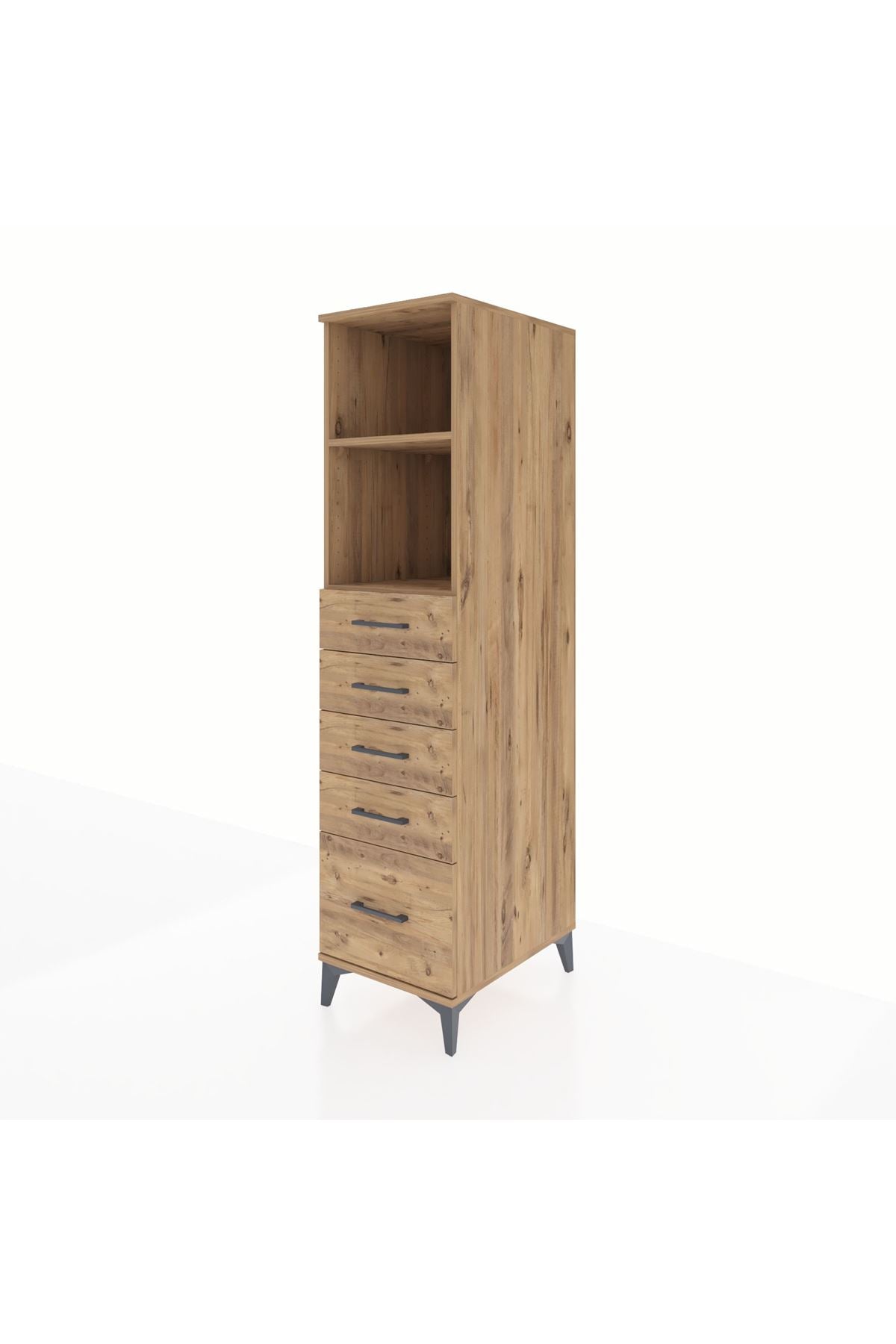 Kronos Dolap 2 Raflı 5 Çekmeceli 44x59x182 - S88M040V9C