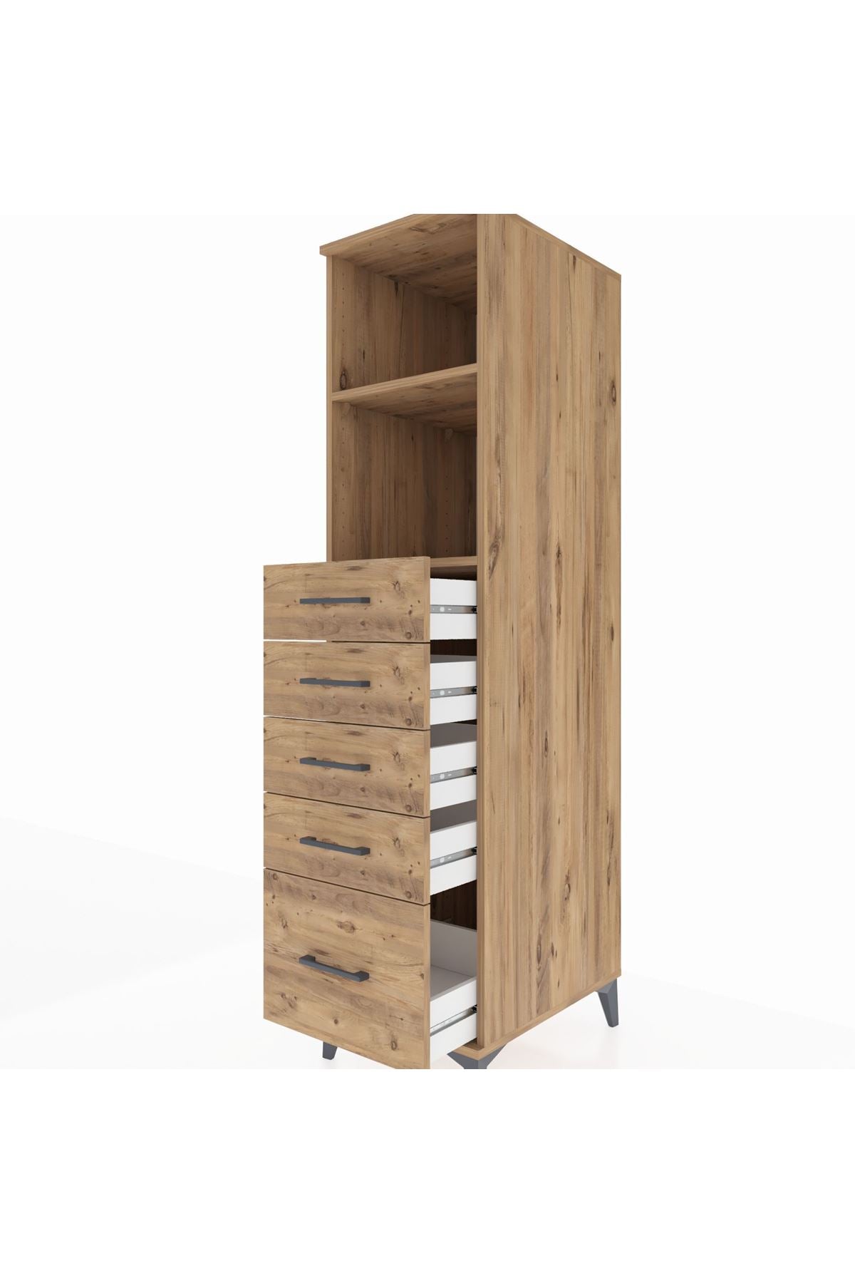Kronos Dolap 2 Raflı 5 Çekmeceli 44x59x182 - S88M040V9C