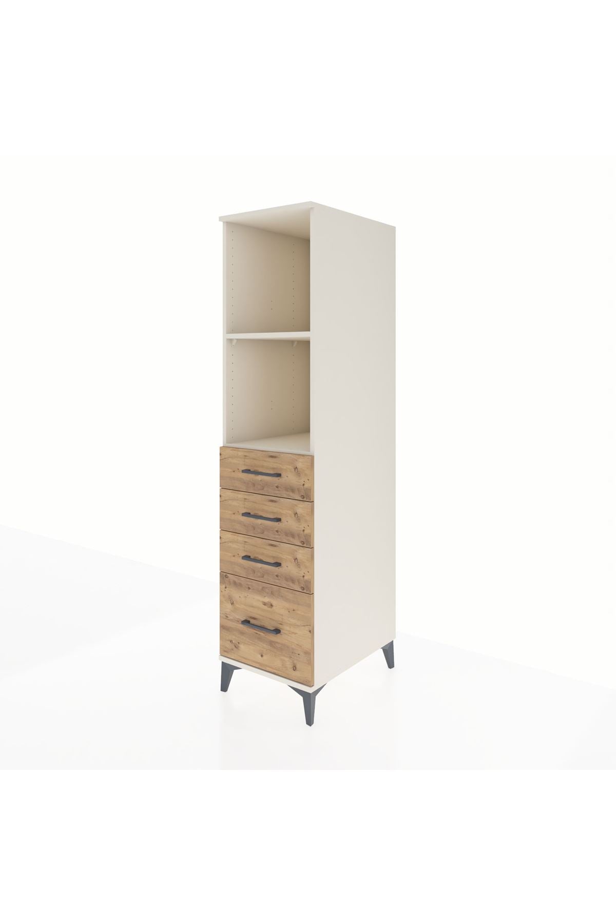 Kronos Dolap 2 Raflı 4 Çekmeceli 44x59x182 - S88M041V3C