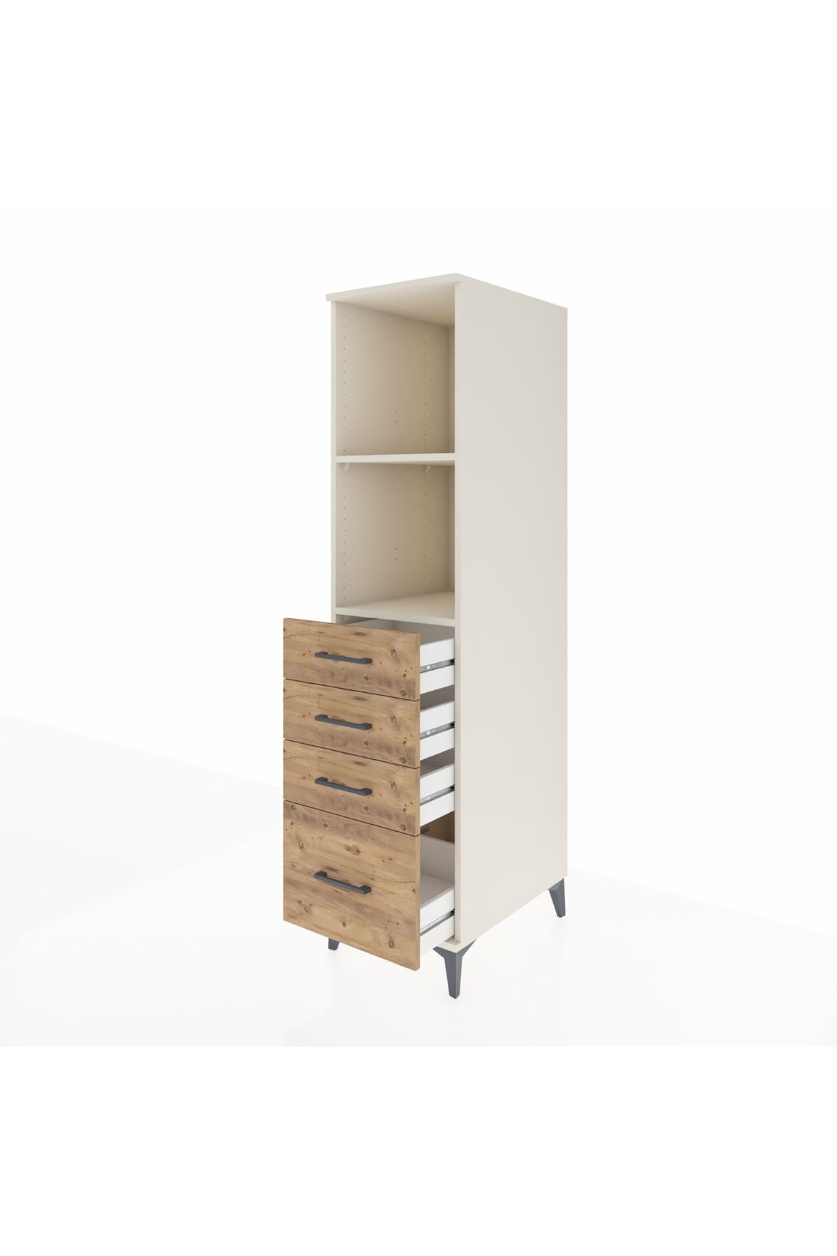 Kronos Dolap 2 Raflı 4 Çekmeceli 44x59x182 - S88M041V3C
