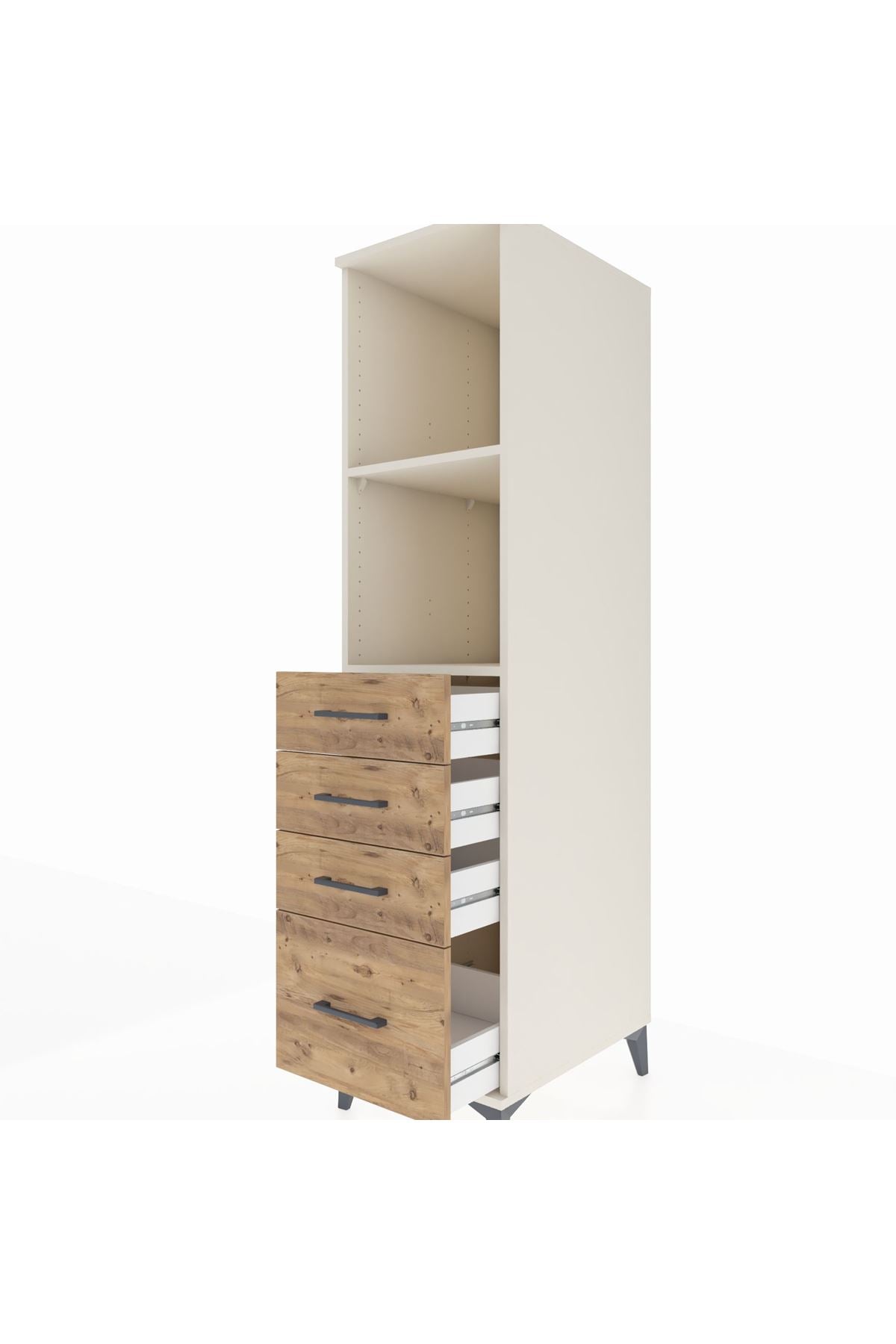 Kronos Dolap 2 Raflı 4 Çekmeceli 44x59x182 - S88M041V3C