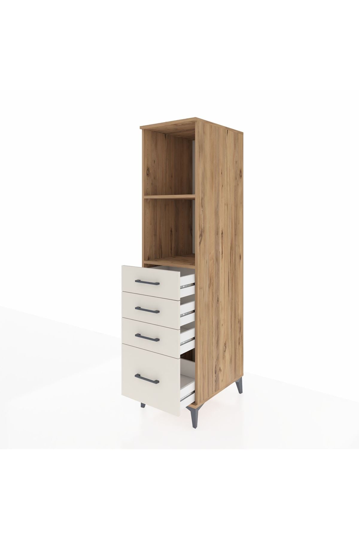 Kronos Dolap 2 Raflı 4 Çekmeceli 44x59x182 - S88M041V7C