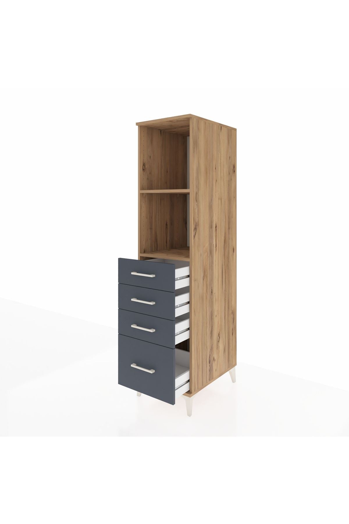 Kronos Dolap 2 Raflı 4 Çekmeceli 44x59x182 - S88M041V8C