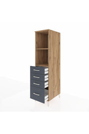 Kronos Dolap 2 Raflı 4 Çekmeceli 44x59x182 - S88M041V8C