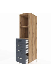 Kronos Dolap 2 Raflı 4 Çekmeceli 44x59x182 - S88M041V8C